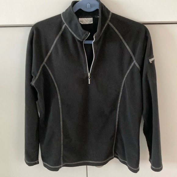 Black Quarter-Zip Pullover - Picture 1 of 8